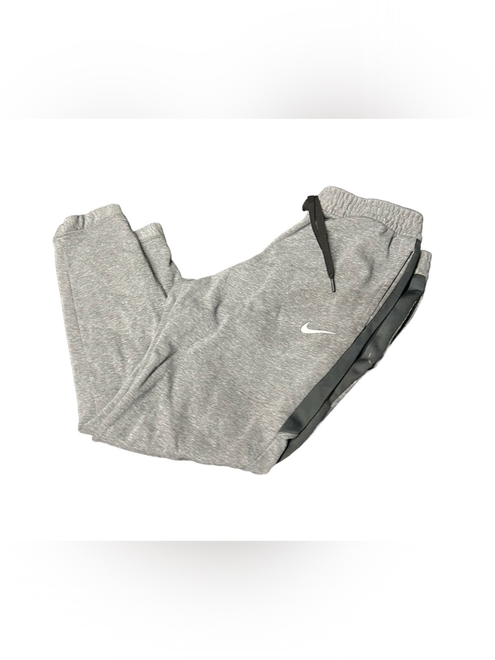 Nike Light Gray and Black Jogger Pants